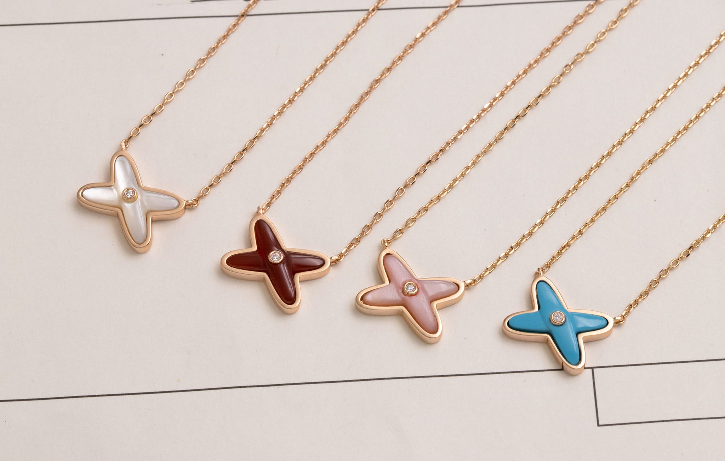 [Riva Jewelry]HALSKETTEN-SETS 1 DIAMANT