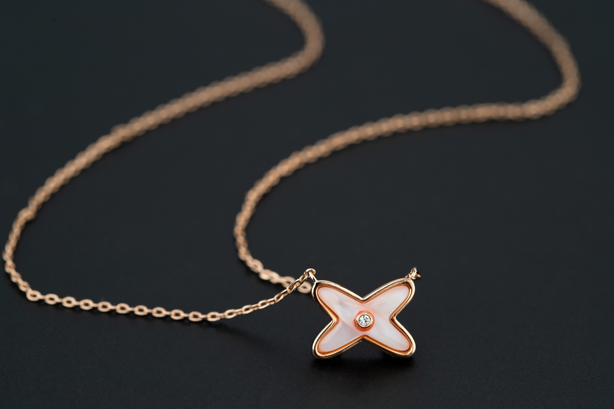 [Riva Jewelry ]JEUX DE NECKLACE 1 DIAMOND