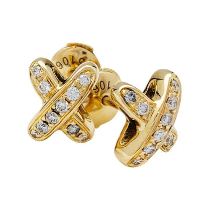[Riva Jewelry]JEUX DE GOLD DIAMANT-Ohrringe