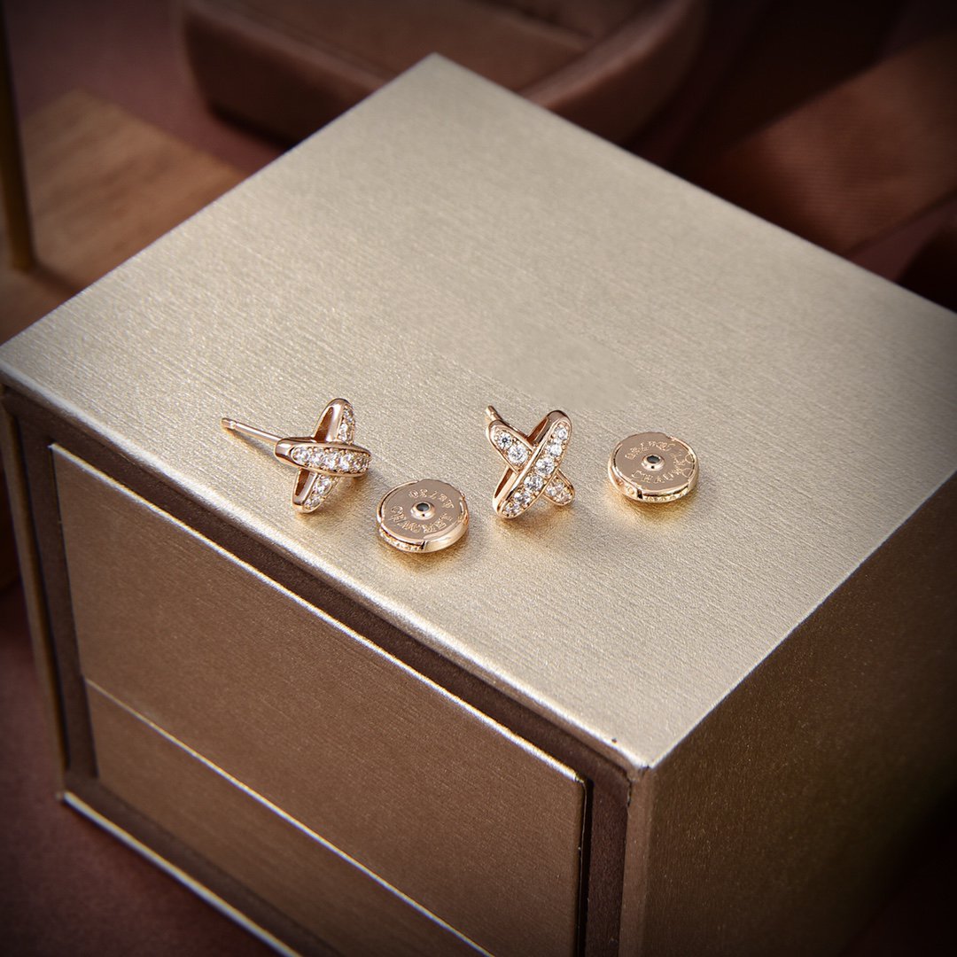 [Riva Jewelry]JEUX DE GOLD DIAMANT-Ohrringe