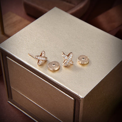 [Riva Jewelry]JEUX DE GOLD DIAMANT-Ohrringe