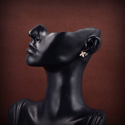 [Riva Jewelry]JEUX DE GOLD DIAMANT-Ohrringe