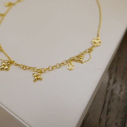 [Riva Jewelry ]BLOOMING SUPPLE NECKLACE BRASS