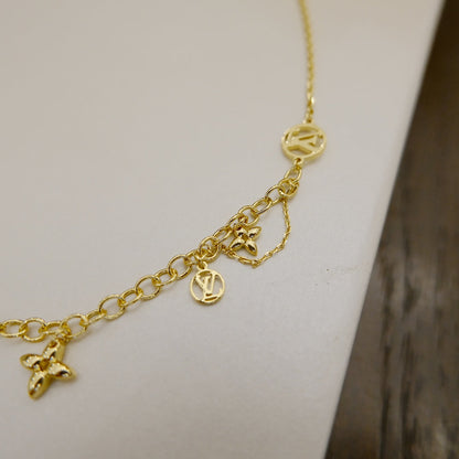 [Riva Jewelry ]BLOOMING SUPPLE NECKLACE BRASS