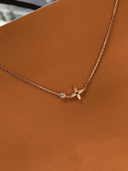 [Riva Jewelry]BLOSSOM ANHÄNGER ROSEGOLD MIT DIAMANTEN