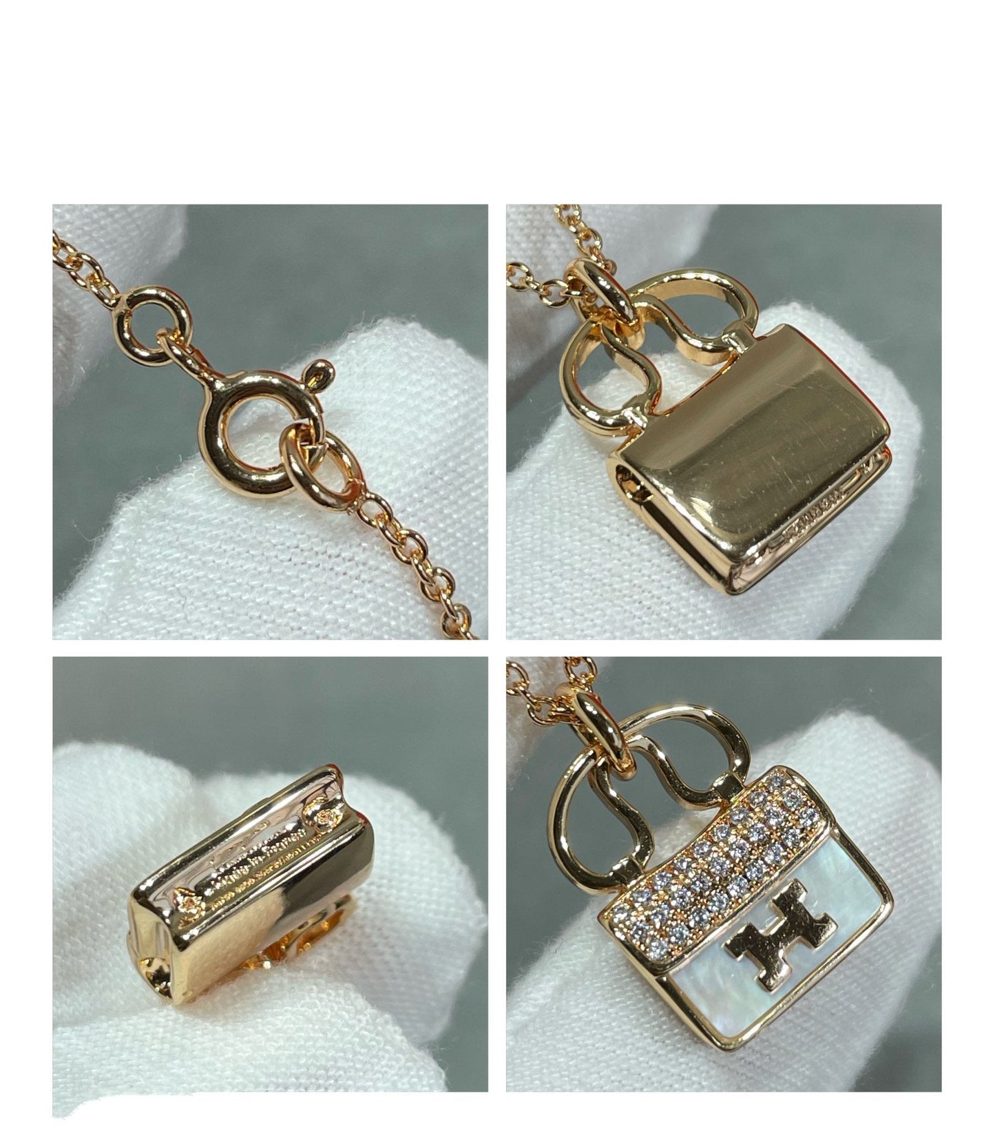 [Riva Schmuck]H CIRCE MOISSANIT ANHÄNGERKETTE GOLD