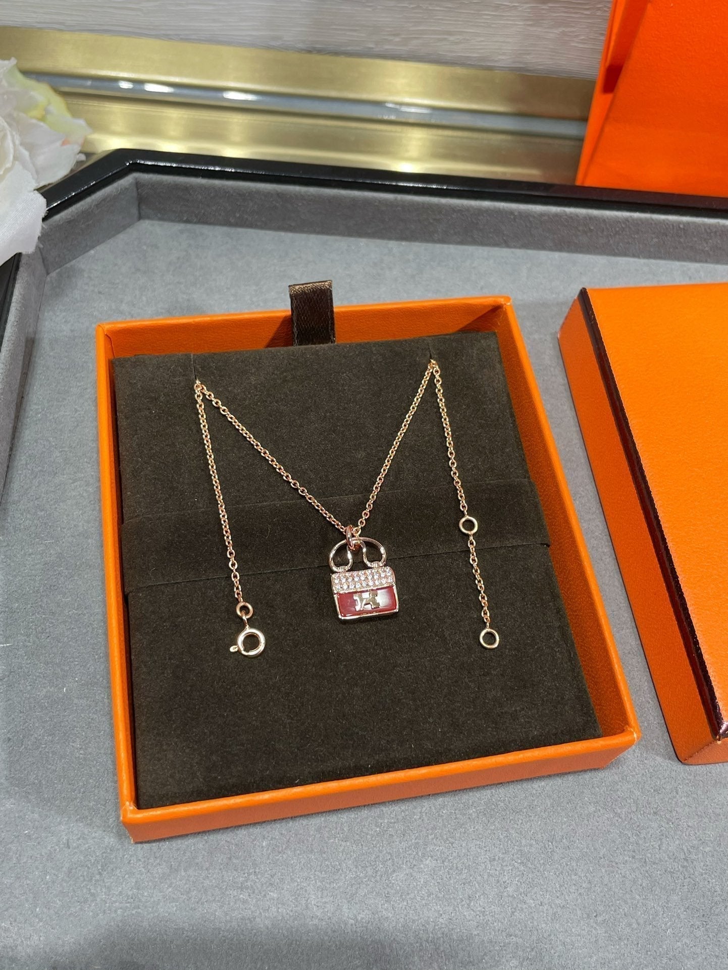 [Riva Schmuck]H CIRCE MOISSANIT ANHÄNGERKETTE GOLD