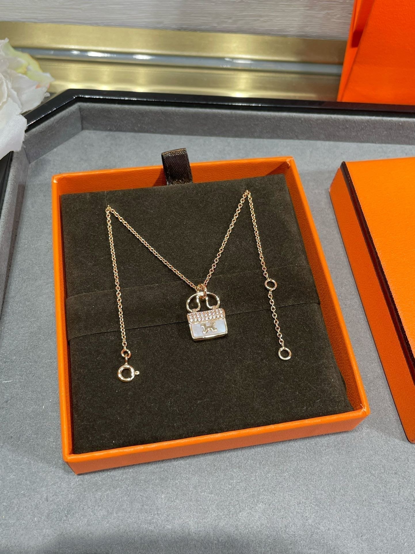 [Riva Schmuck]H CIRCE MOISSANIT ANHÄNGERKETTE GOLD