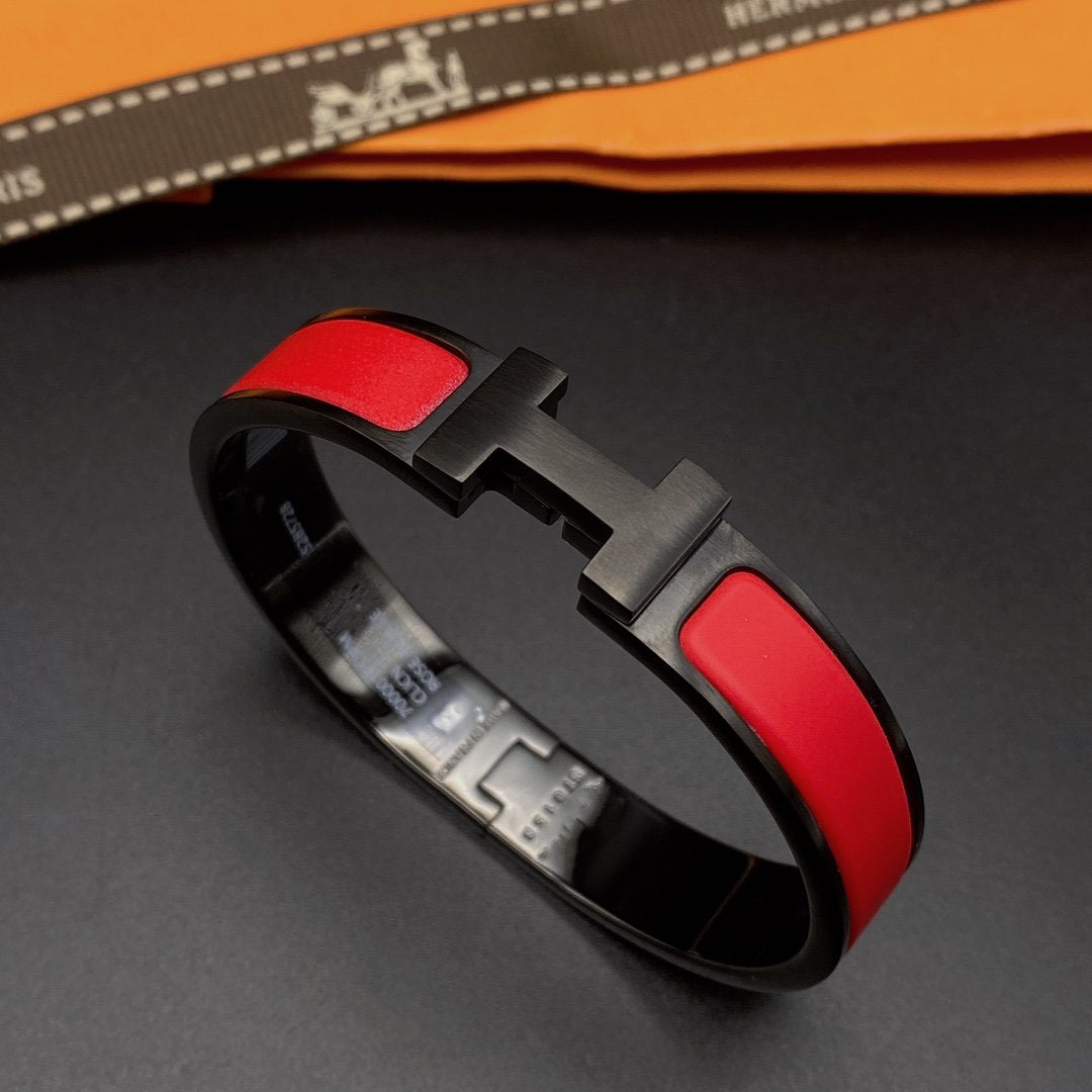 [Riva Jewelry]CLIC HM SO SCHWARZ ROTES ARMBAND