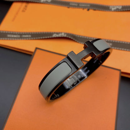 [Riva Jewelry]CLIC HM SO BLACK GREY BRACELET