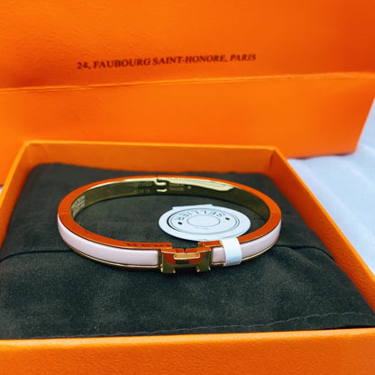 [Riva Jewelry ]CLASSIC HM CLIC  PINK 8MM ENAMEL BRACELET