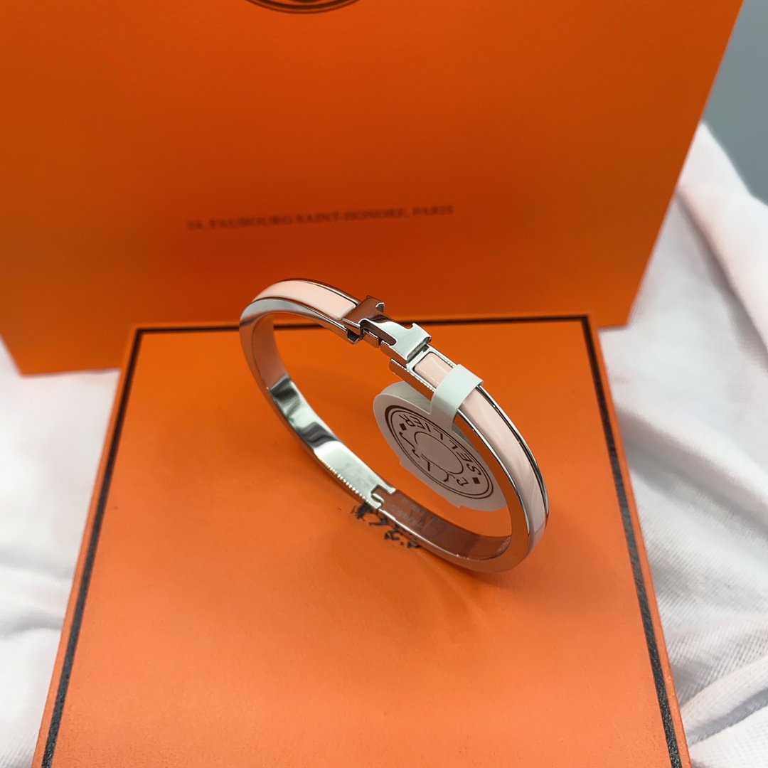 [Riva Jewelry ]CLASSIC HM CLIC  PINK 8MM ENAMEL BRACELET