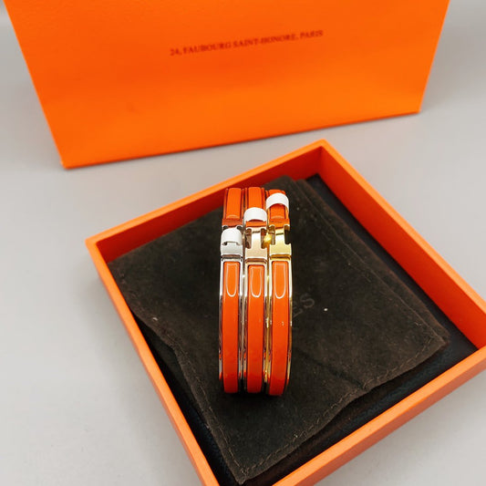 [Riva Jewelry]クラシック HM クリック レッド 8MM エナメル ブレスレット