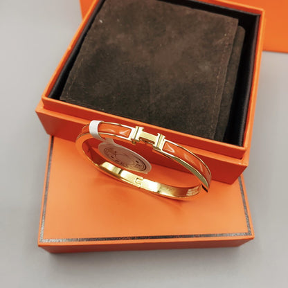 [Riva Jewelry ]CLASSIC HM CLIC RED 8MM ENAMEL BRACELET