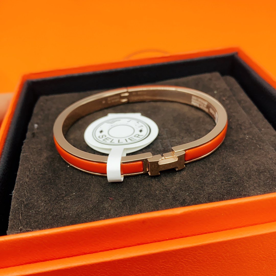 [Riva Jewelry ]CLASSIC HM CLIC RED 8MM ENAMEL BRACELET