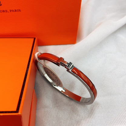 [Riva Jewelry ]CLASSIC HM CLIC RED 8MM ENAMEL BRACELET