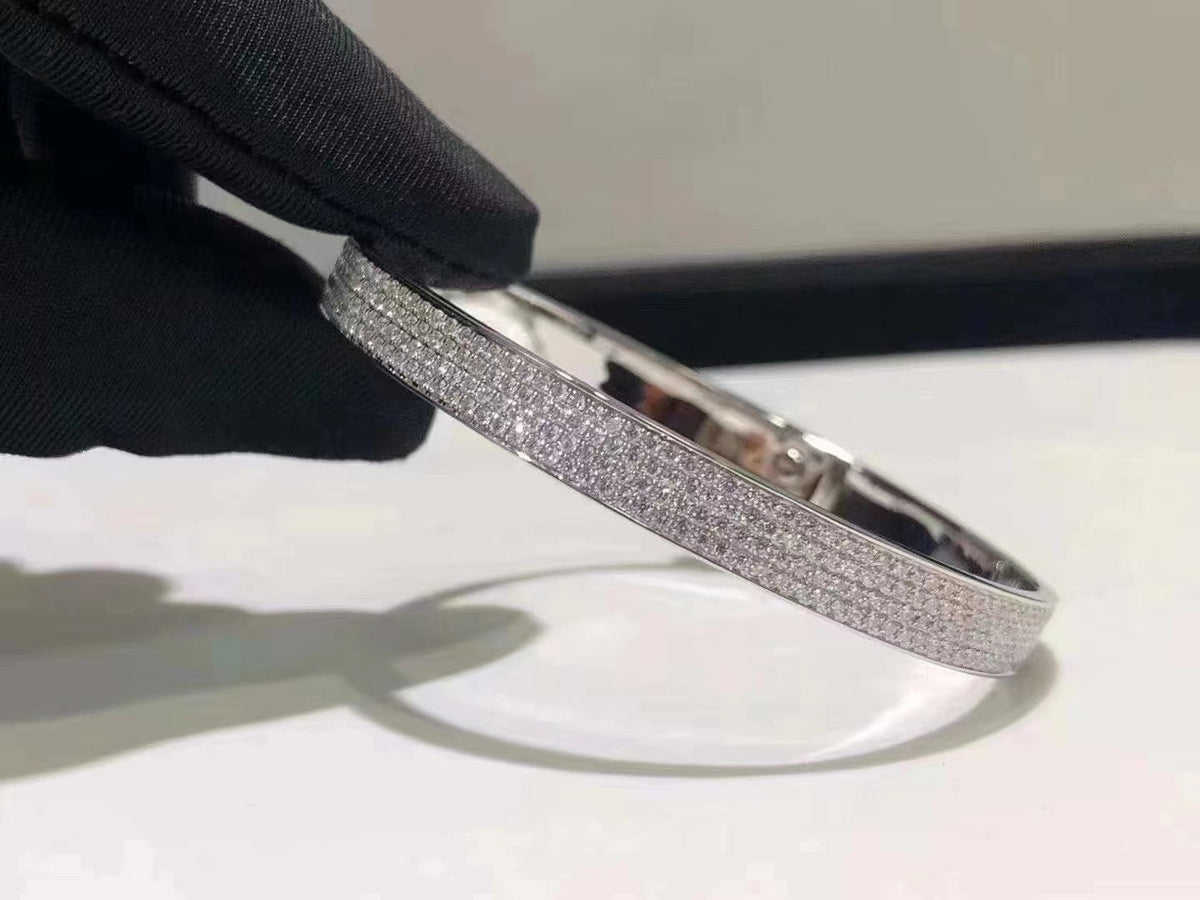 [Riva Jewelry ]HM KELLY BRACELET IN SILVER AND FULL PAVE DIAMOND