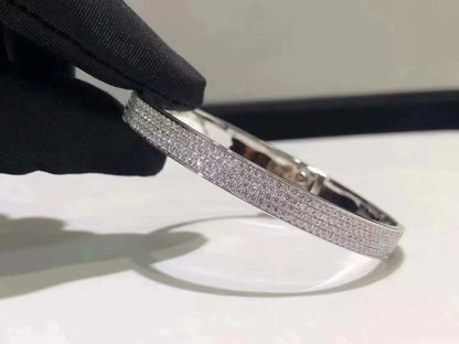[Riva Jewelry ]HM KELLY BRACELET IN SILVER AND FULL PAVE DIAMOND