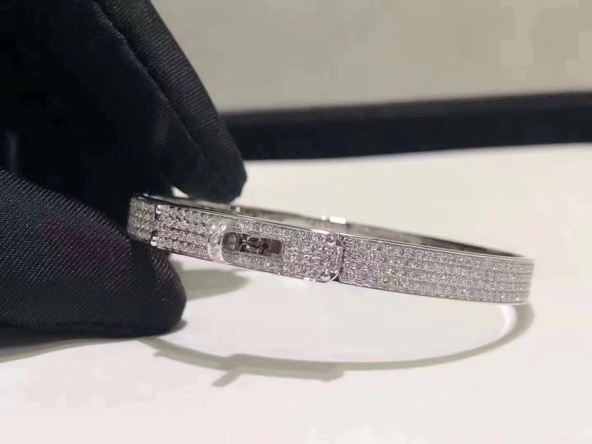 [Riva Jewelry ]HM KELLY BRACELET IN SILVER AND FULL PAVE DIAMOND