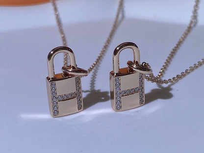 [Riva Jewelry ]HM ADVANCED NICHE LOCK HEAD NECKLACE DIAMONDS
