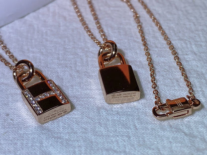 [Riva Jewelry ]HM ADVANCED NICHE LOCK HEAD NECKLACE DIAMONDS
