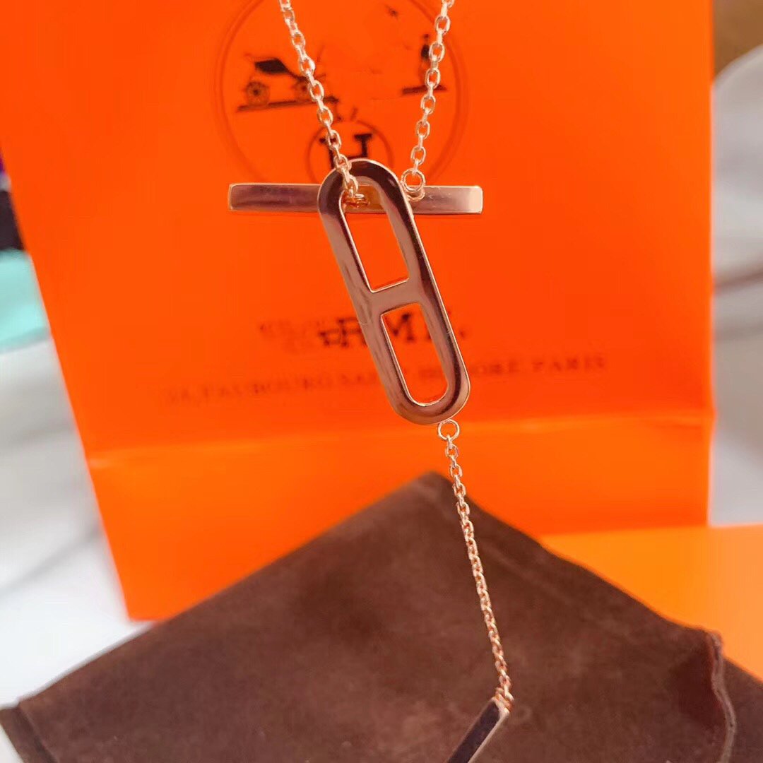 [Riva Jewelry ]HM NECKLACE PLATINUM ROSE GOLD DIAMOND