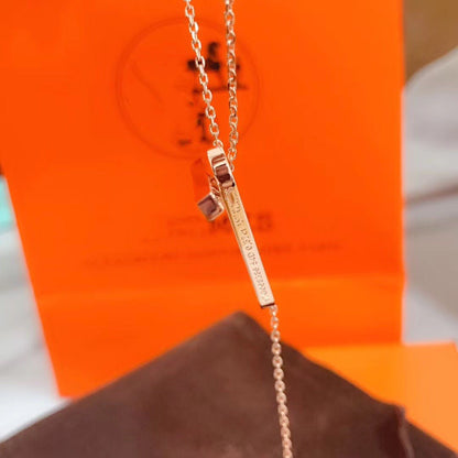 [Riva Jewelry ]HM NECKLACE PLATINUM ROSE GOLD DIAMOND