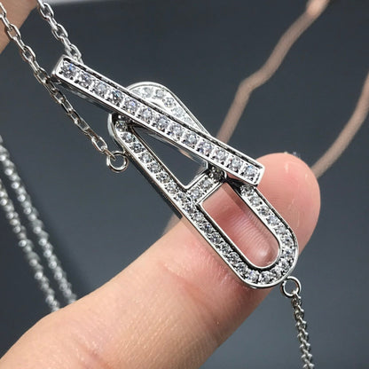 [Riva Jewelry ]HM NECKLACE PLATINUM ROSE GOLD DIAMOND