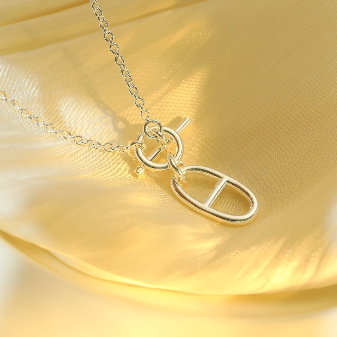 [Riva Jewelry ]HM CHAINE D'ANCRE PENDANT NECKLACE STERLING SILVER