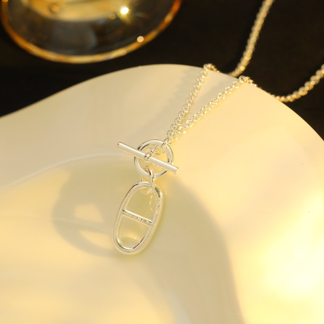 [Riva Jewelry ]HM CHAINE D'ANCRE PENDANT NECKLACE STERLING SILVER