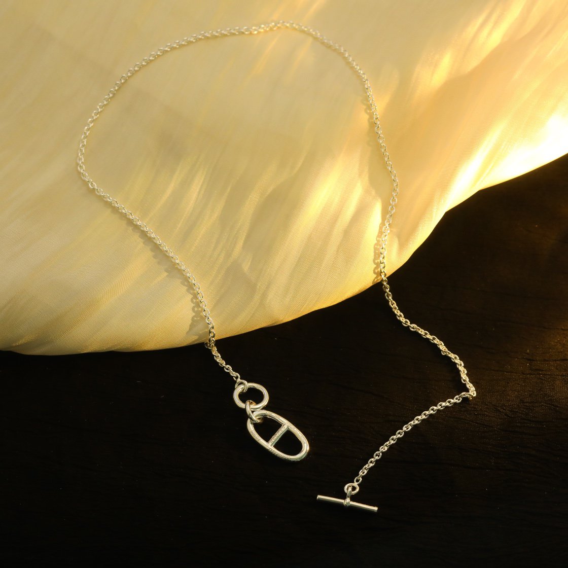 [Riva Jewelry ]HM CHAINE D'ANCRE PENDANT NECKLACE STERLING SILVER