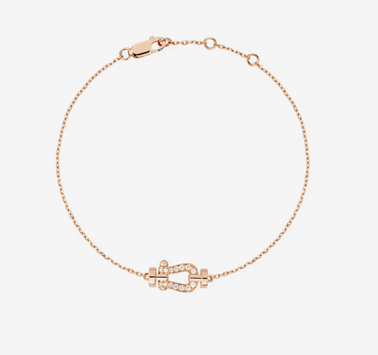[Riva Jewelry ]FORCE 10 FULL DIAMOND BUCKLE CHAIN LINK MINI MODEL