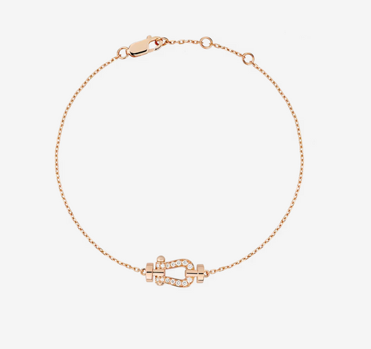 [Riva Jewelry ]FORCE 10 FULL DIAMOND BUCKLE CHAIN LINK MINI MODEL