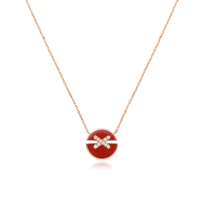 [Riva Jewelry]JEUX DE ROSE GOLD DIAMOND HALSKETTE