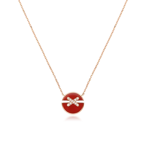 [Riva Jewelry]JEUX DE ROSE GOLD DIAMOND HALSKETTE
