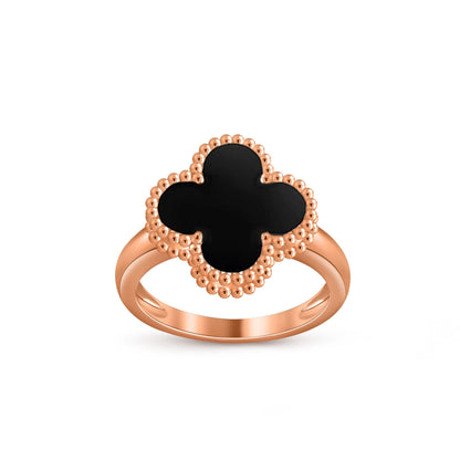 [Riva Jewelry]Glücks-Klee Vintage Roségoldring-Kollektion