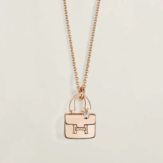 [Riva Jewelry]AMULETT ANHÄNGER ROSÉGOLD KETTE