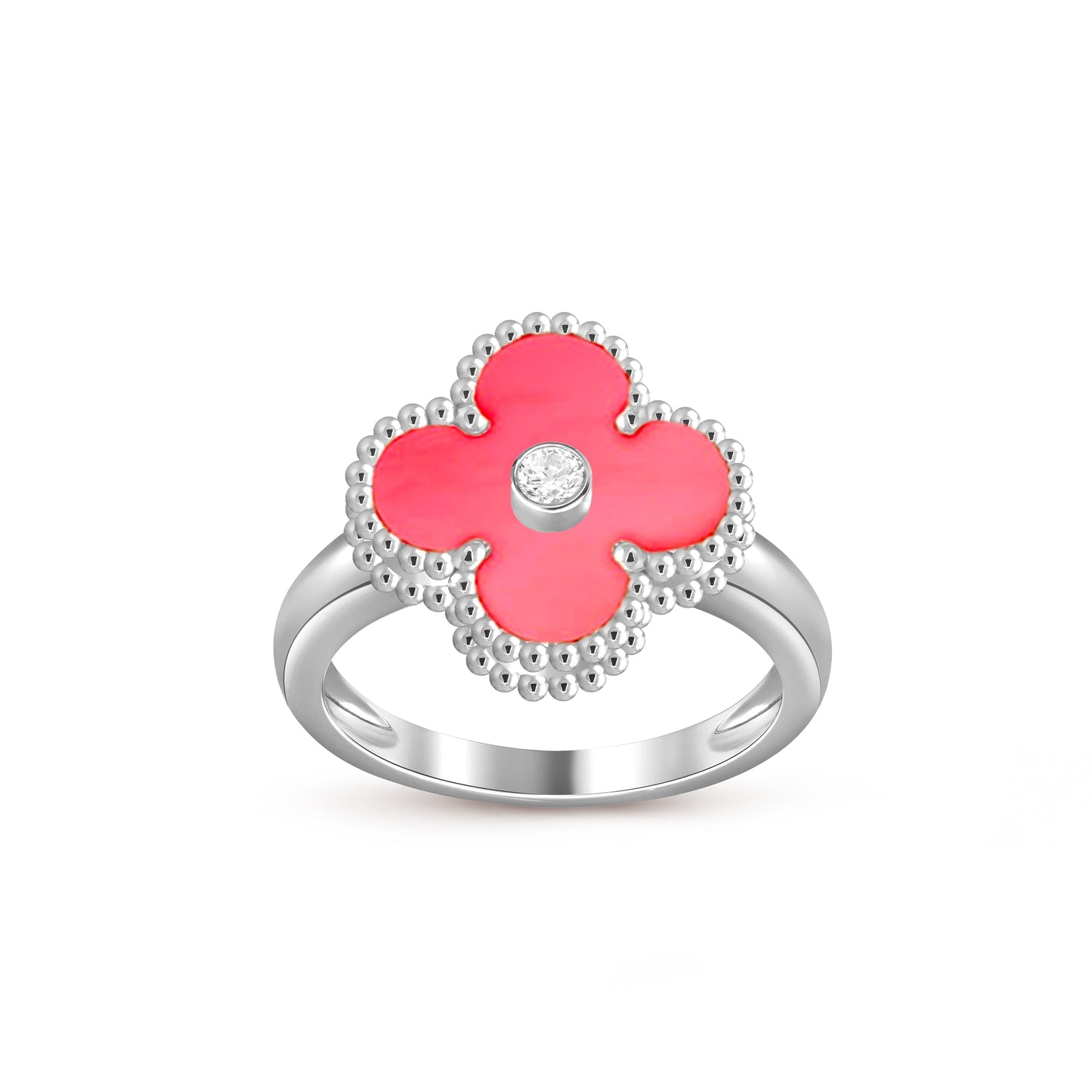 [Riva Schmuck]RINGKOLLEKTION AUS WEISSGOLD MIT KLEEBRAUT-DIAMANTEN