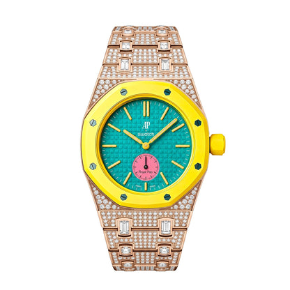 [Riva Jewelry]Royal Oak Pop Exklusiv Bioceramic Gehäuse & Bioceramic Armband Full Diamond