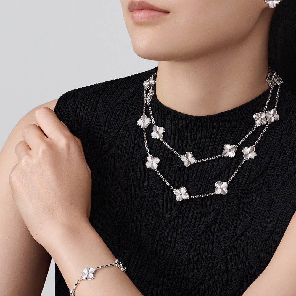 [Riva Jewelry ]CLOVER 20 MOTIFS DIAMOND SILVER