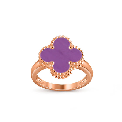 [Riva Jewelry]Glücks-Klee Vintage Roségoldring-Kollektion