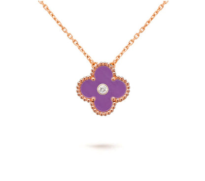 [Riva Jewelry]15MM KLEEBLUMEN-DIAMANTANHÄNGER-KOLLEKTION