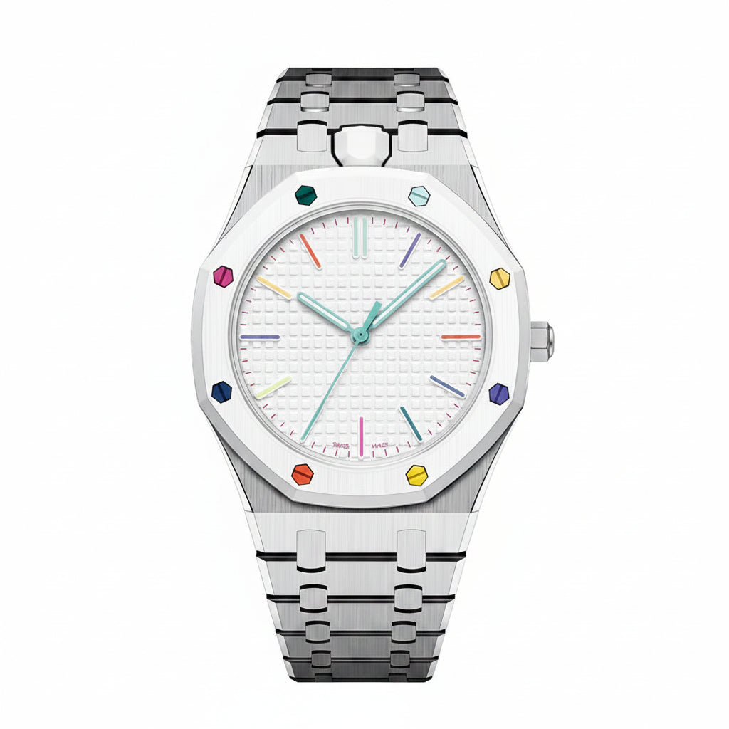 [Riva Schmuck]OAK POP EXKLUSIVES SILBERNES EDELSTAHLARMBAND