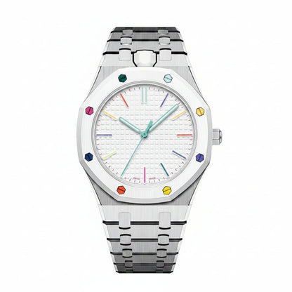 [Riva Schmuck]OAK POP EXKLUSIVES SILBERNES EDELSTAHLARMBAND