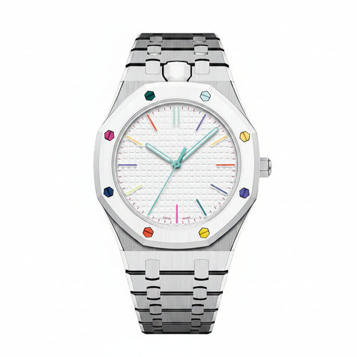 [Riva Schmuck]OAK POP EXKLUSIVES SILBERNES EDELSTAHLARMBAND