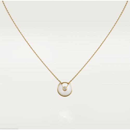 [Riva Jewelry ]AMULETTE ROSE GOLD MOP NECKLACE