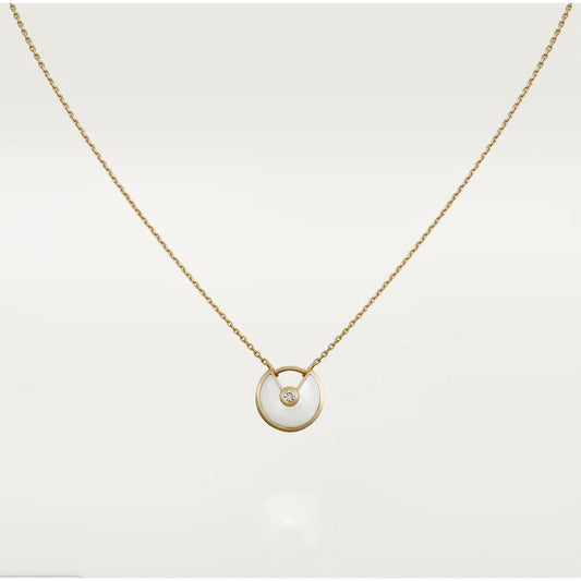 [Riva Jewelry ]AMULETTE ROSE GOLD MOP NECKLACE