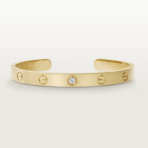 [Riva Jewelry ]LOVE BRACELET 6.1MM 1 DIAMOND OPEN CUFF