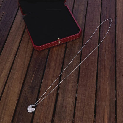 [Riva Jewelry ]AMULETTE SILVER FULL DIAMOND NECKLACE