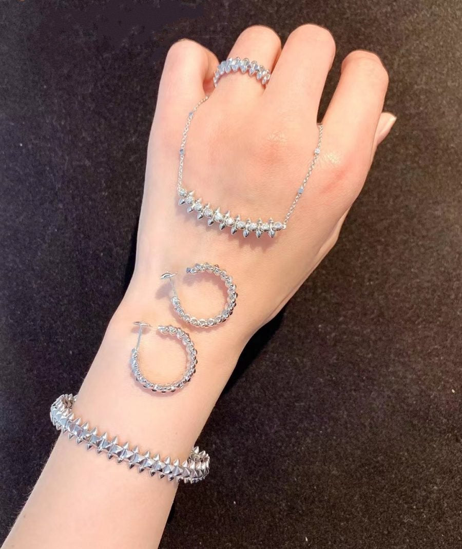 [Riva Jewelry ]CLASH SILVER BRACELET